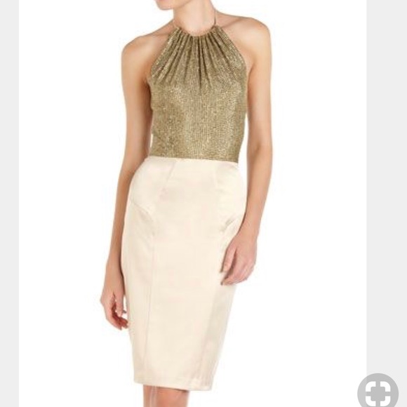 black halo sequin dress